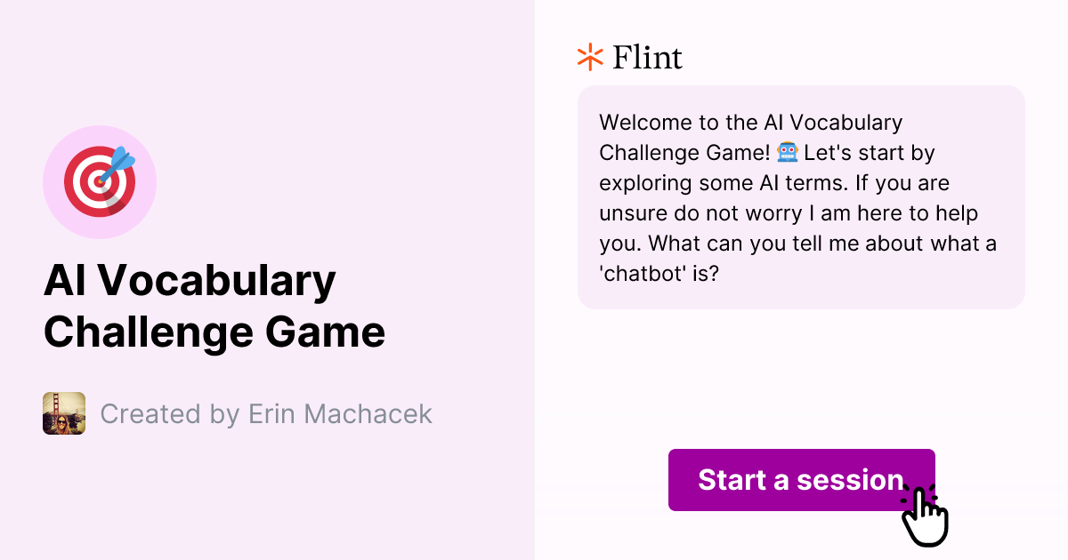 AI Vocabulary Challenge Game Flint