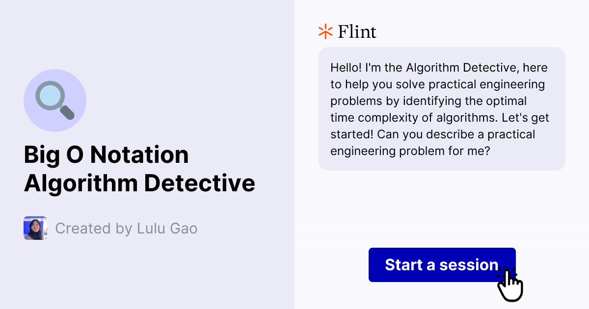 Big O Notation Algorithm Detective | Flint
