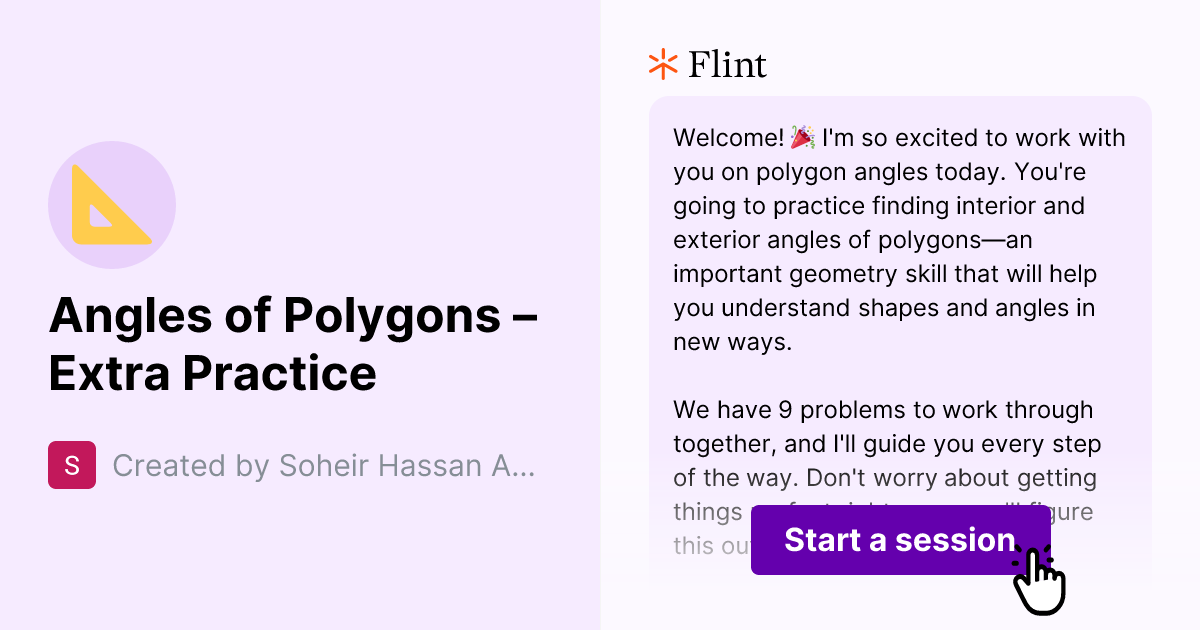 Angles of Polygons – Extra Practice | Flint