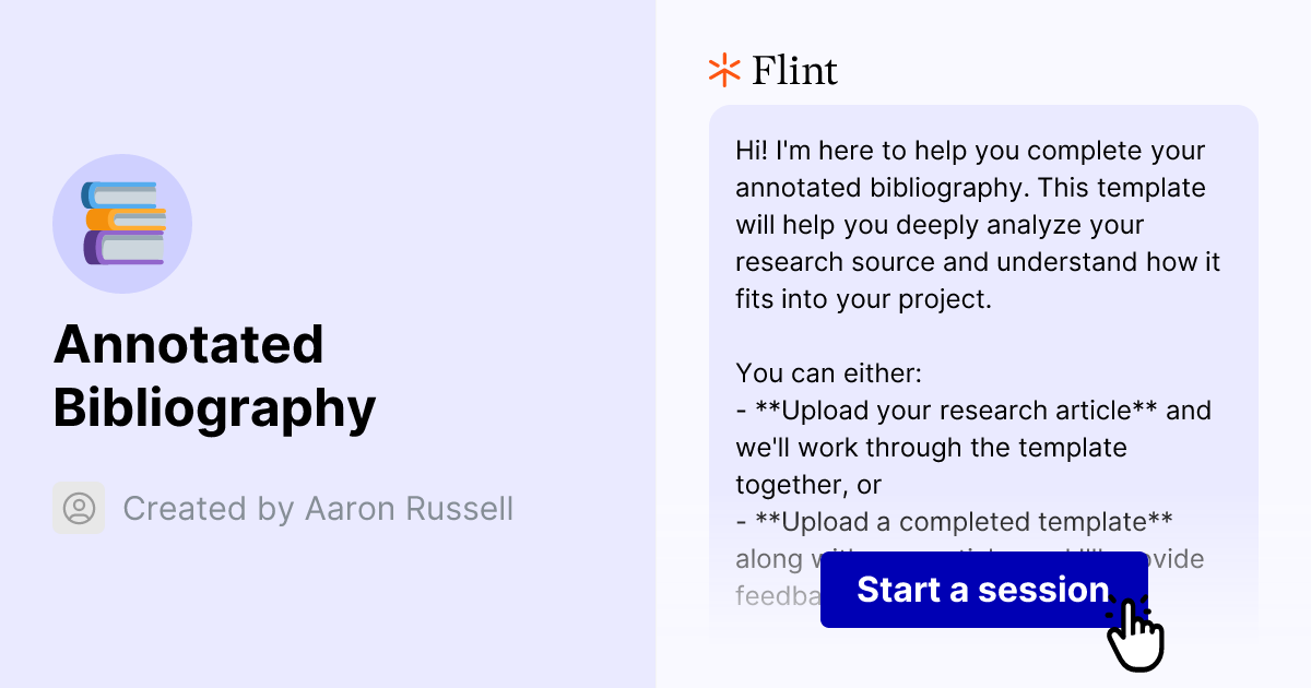 Annotated Bibliography | Flint