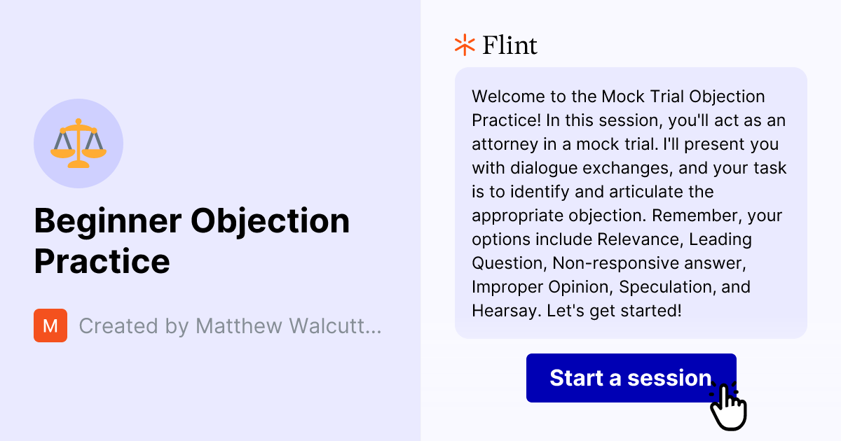 Beginner Objection Practice | Flint