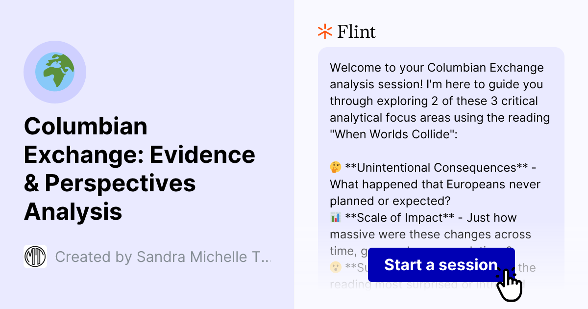 Columbian Exchange: Evidence & Perspectives Analysis | Flint