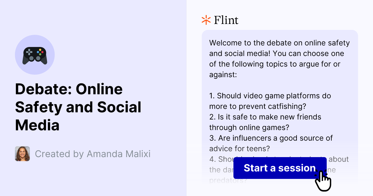 Debate: Online Safety and Social Media | Flint