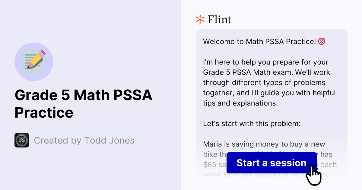 Grade 5 Math PSSA Practice | Flint