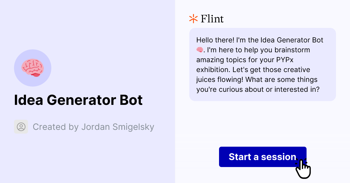 Idea Generator Bot | Flint