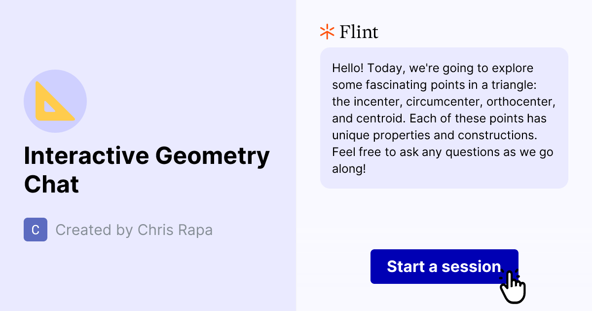 Interactive Geometry Chat | Flint