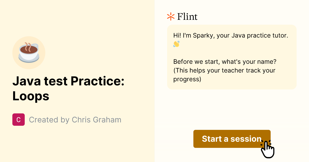Java test Practice: Loops | Flint