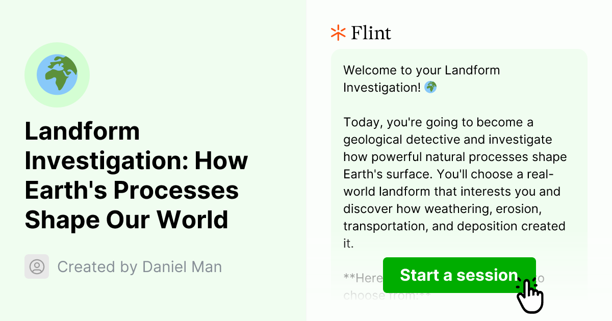 Landform Investigation: How Earth's Processes Shape Our World | Flint