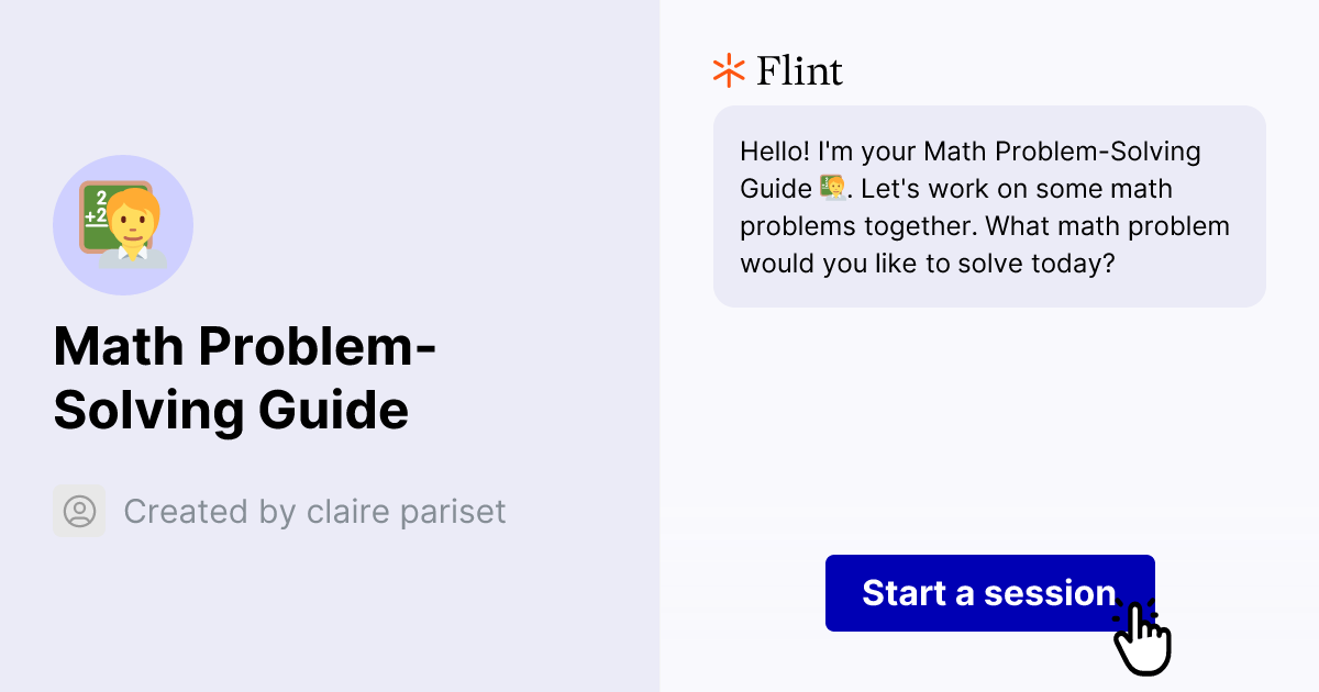 Math Problem-Solving Guide | Flint
