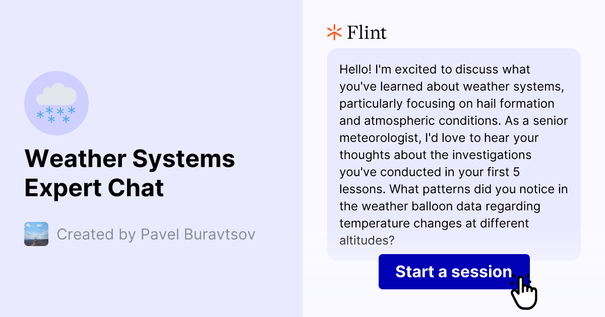 Weather Systems Expert Chat | Flint